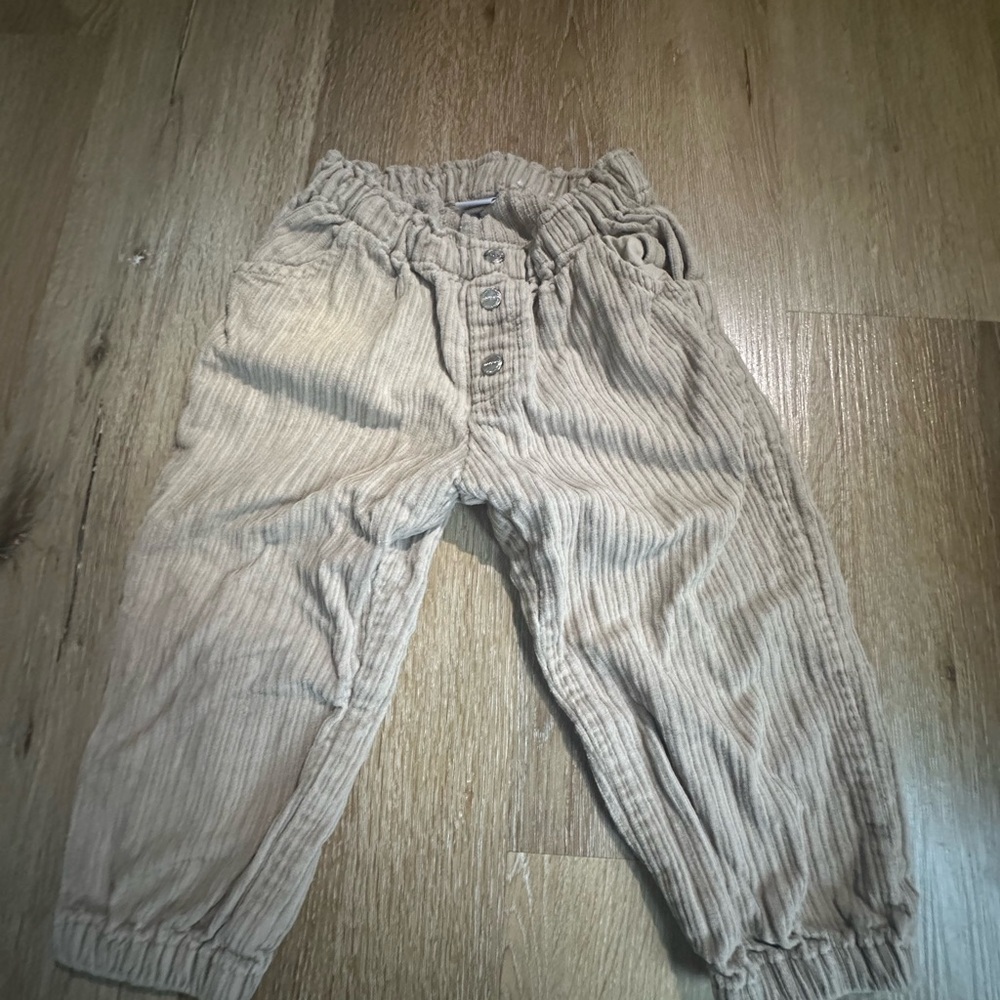 Mayoral Beige Corduroy Kids Pants